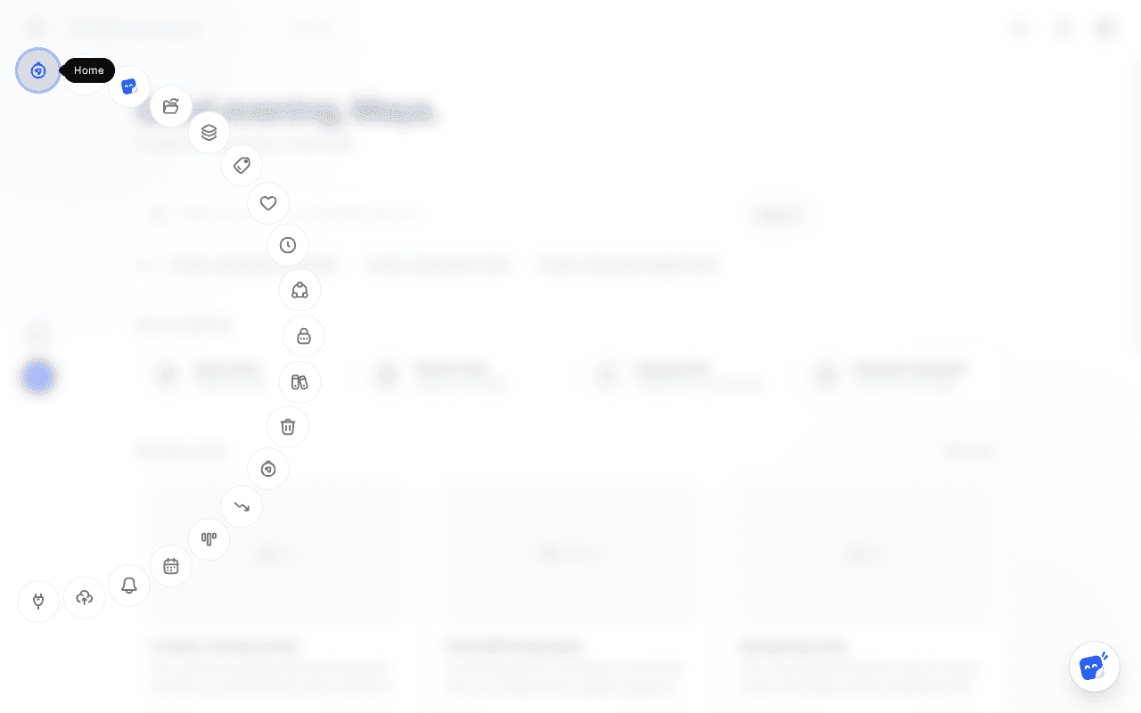 The quick-nav menu, opened with Ctrl+M