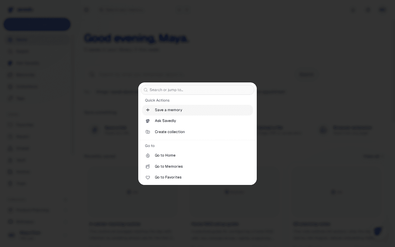 Keyboard shortcuts screen